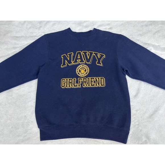 Soffe Tops - Vintage US NAVY Soffe Sweatshirt LADIES SMALL Blue Crew Neck Pullover Womens